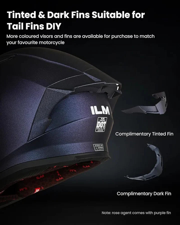 ILM Motorcycle Helmet Full Face Casco DOT Model. ⭐⭐⭐⭐⭐ (4.8/5)
