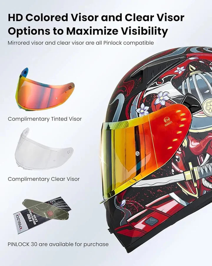 ILM Motorcycle Helmet Full Face Casco DOT Model. ⭐⭐⭐⭐⭐ (4.8/5)
