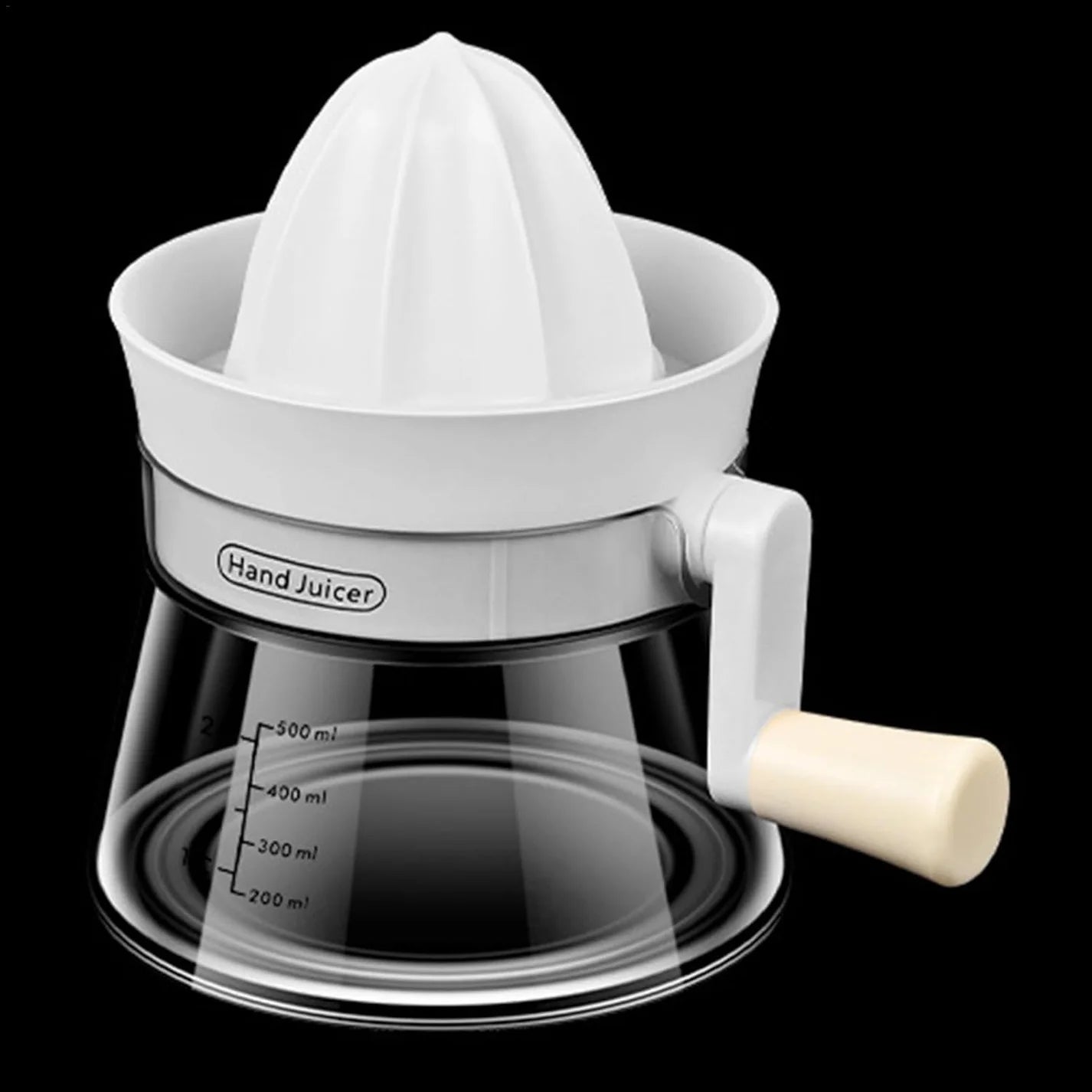 500ML Manual Orange Squeezer – Hand Press Lemon & Lime Juicer with Measurement Scale