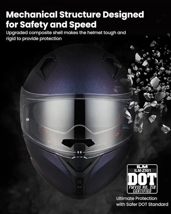 ILM Motorcycle Helmet Full Face Casco DOT Model. ⭐⭐⭐⭐⭐ (4.8/5)