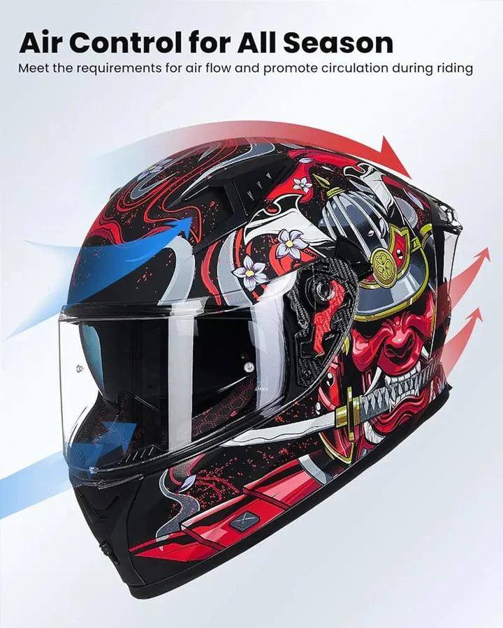 ILM Motorcycle Helmet Full Face Casco DOT Model. ⭐⭐⭐⭐⭐ (4.8/5)