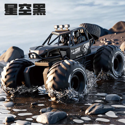 2.4GHz Wireless Remote Control Lion Style Amphibious Off-Road Adventure Vehicle Toy for Kids