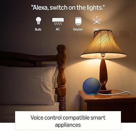 Amazon Echo Dot (5th Gen) | Smart speaker with Bigger sound, Motion Detection, Temperature Sensor, Alexa and Bluetooth| Blue