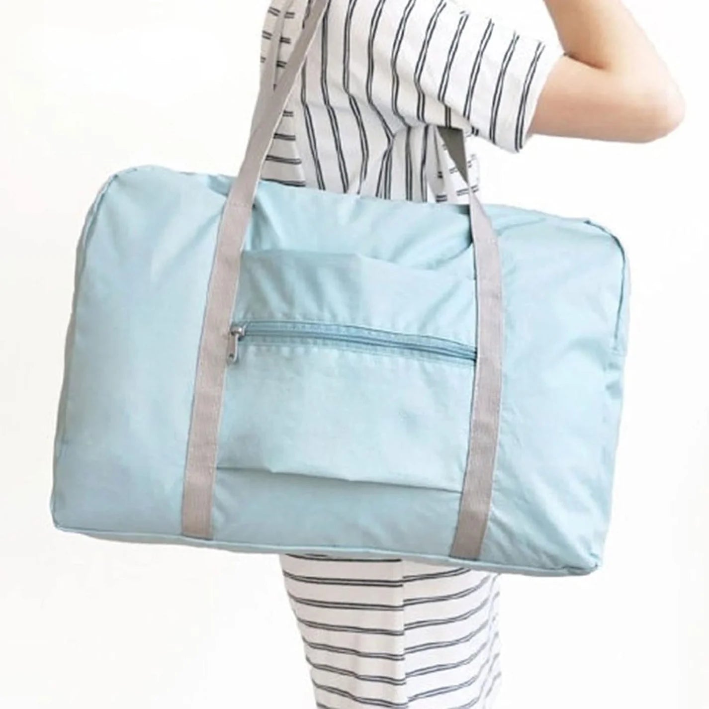 Folding Travel Bag – Lightweight Nylon Hand Luggage Duffle Bag for Men & Women, Fashionable Carry-On Travel Bag