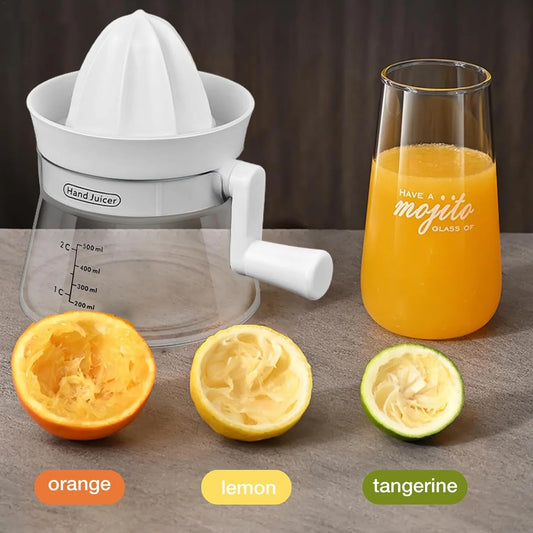500ML Manual Orange Squeezer – Hand Press Lemon & Lime Juicer with Measurement Scale